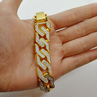 BONI™ Rhinestone Cuban Bracelet