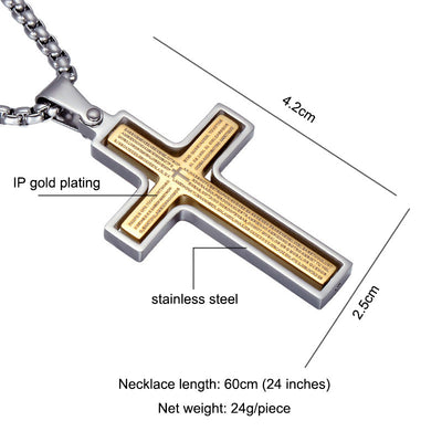Salvatore Cross Pendant Necklace
