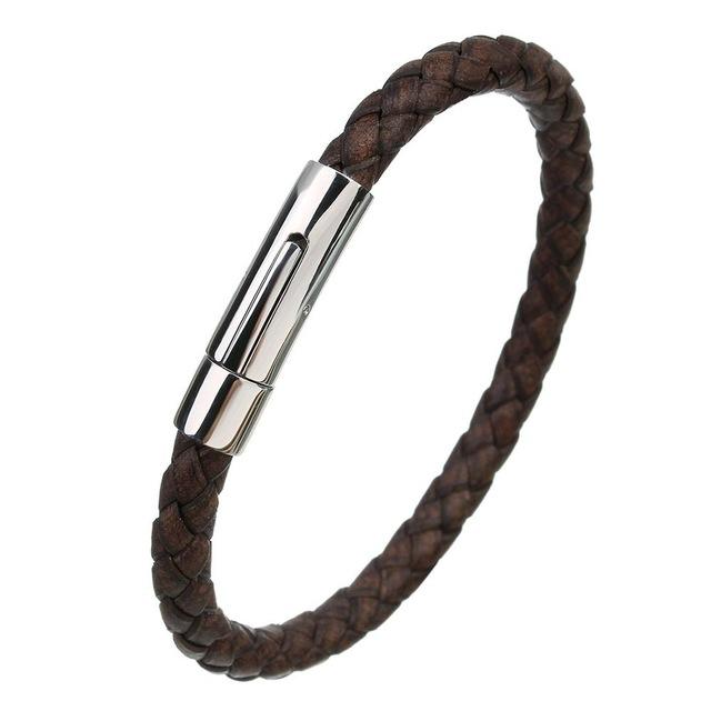 Snake Pattern Genuine Leather Bracelet